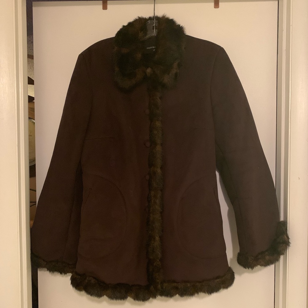 Jones New York faux suede coat